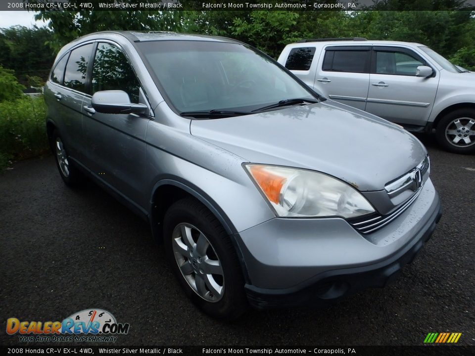2008 Honda CR-V EX-L 4WD Whistler Silver Metallic / Black Photo #4