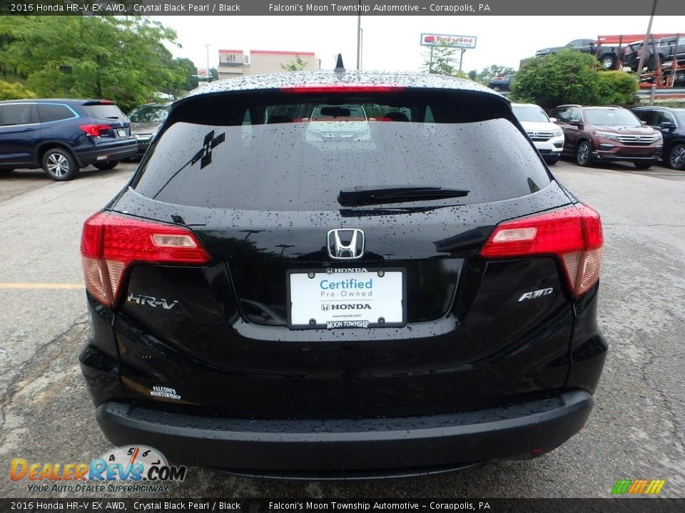 2016 Honda HR-V EX AWD Crystal Black Pearl / Black Photo #4