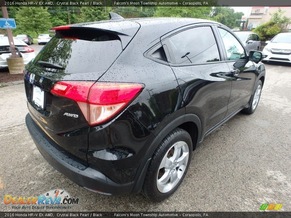 2016 Honda HR-V EX AWD Crystal Black Pearl / Black Photo #6