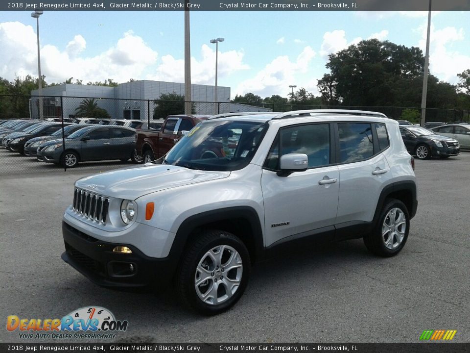 2018 Jeep Renegade Limited 4x4 Glacier Metallic / Black/Ski Grey Photo #1