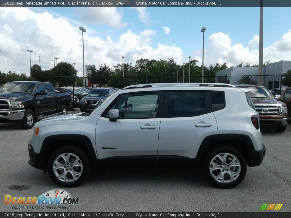 2018 Jeep Renegade Limited 4x4 Glacier Metallic / Black/Ski Grey Photo #2