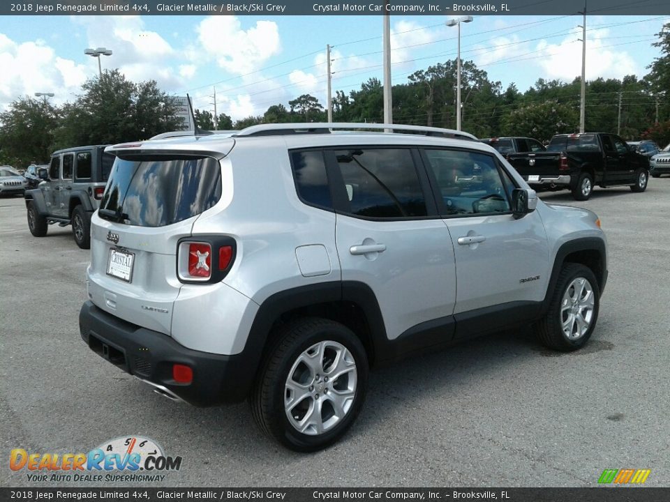 2018 Jeep Renegade Limited 4x4 Glacier Metallic / Black/Ski Grey Photo #5