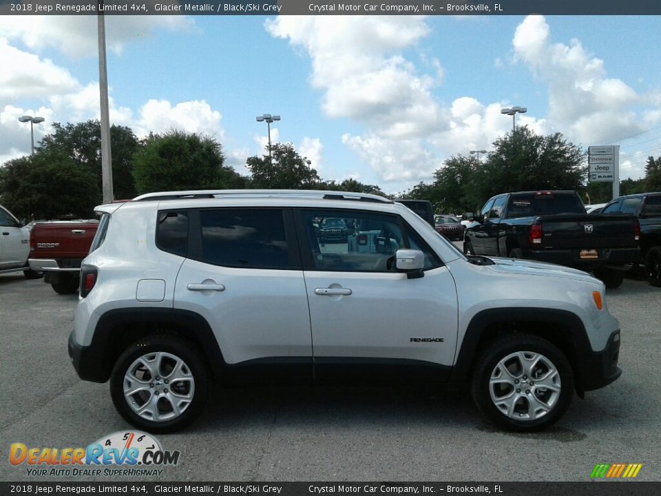 2018 Jeep Renegade Limited 4x4 Glacier Metallic / Black/Ski Grey Photo #6