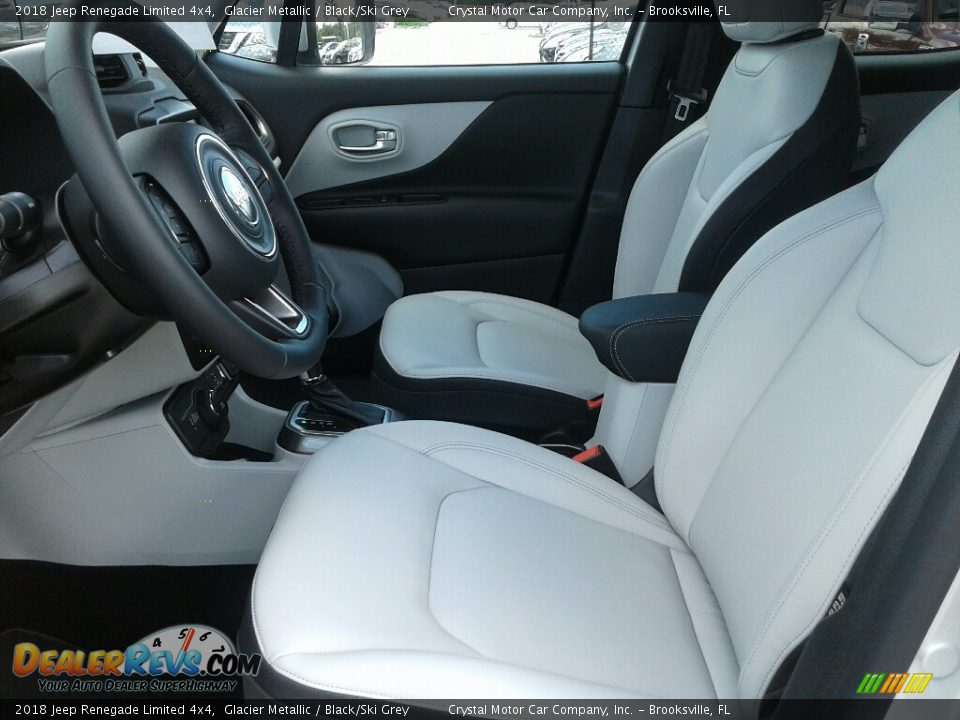 2018 Jeep Renegade Limited 4x4 Glacier Metallic / Black/Ski Grey Photo #9