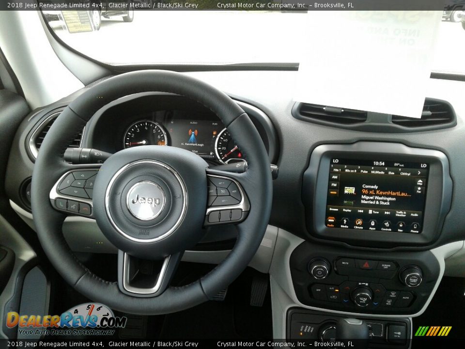 2018 Jeep Renegade Limited 4x4 Glacier Metallic / Black/Ski Grey Photo #13