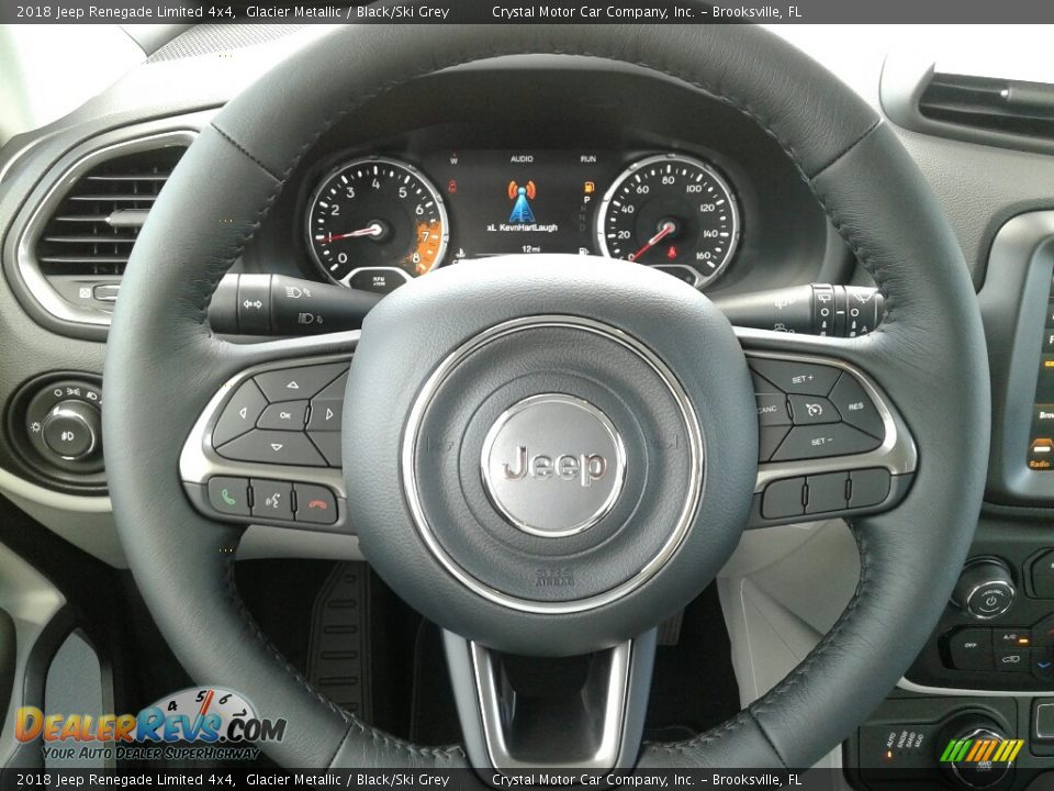2018 Jeep Renegade Limited 4x4 Glacier Metallic / Black/Ski Grey Photo #14