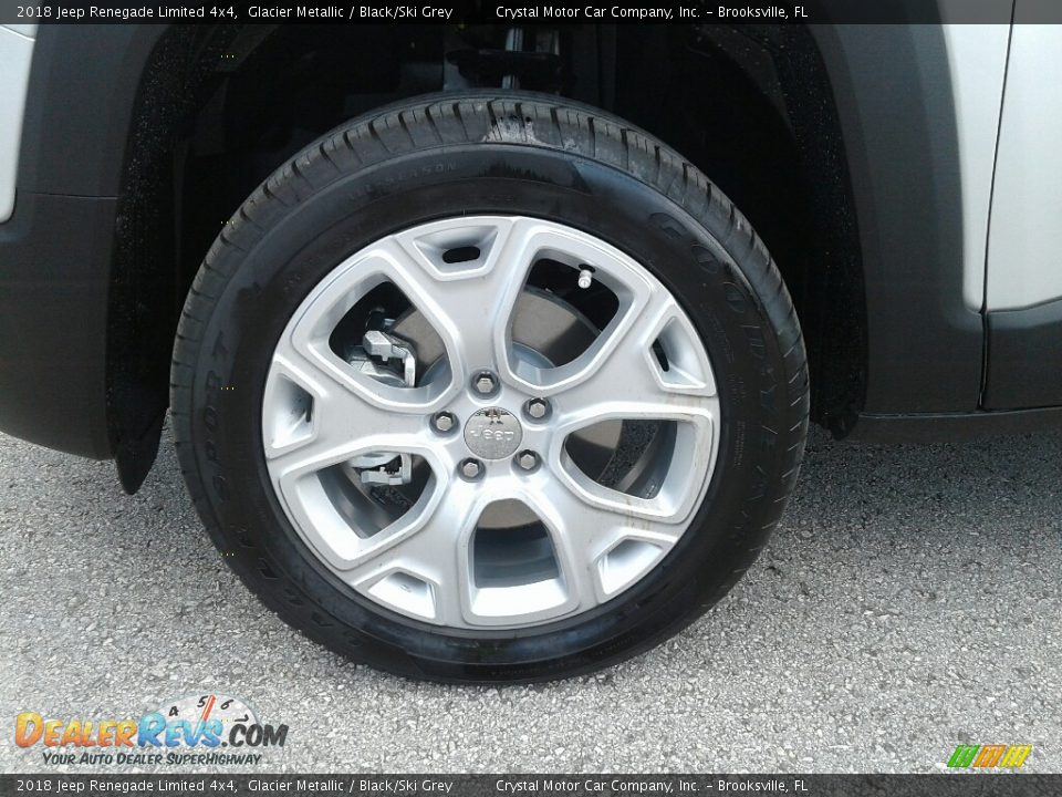 2018 Jeep Renegade Limited 4x4 Glacier Metallic / Black/Ski Grey Photo #20