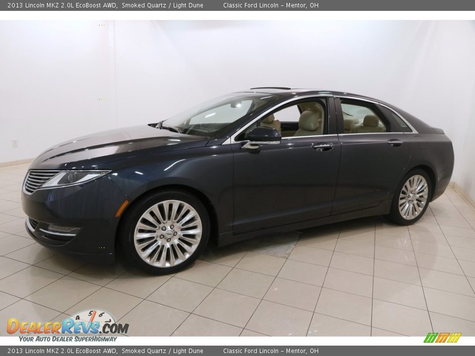 2013 Lincoln MKZ 2.0L EcoBoost AWD Smoked Quartz / Light Dune Photo #3