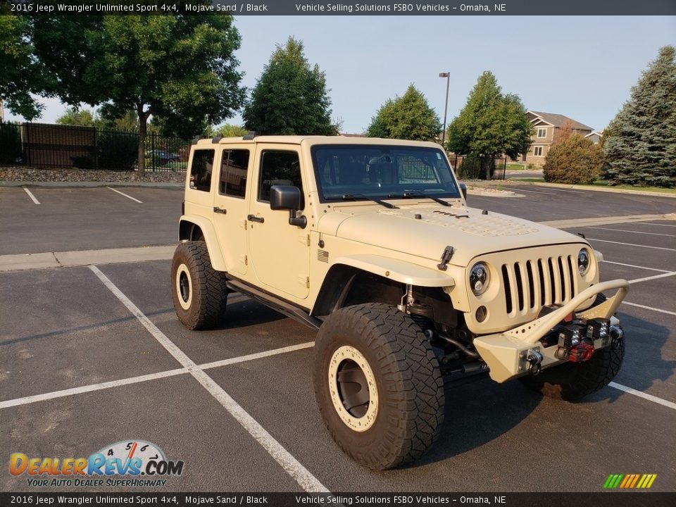 2016 Jeep Wrangler Unlimited Sport 4x4 Mojave Sand / Black Photo #15