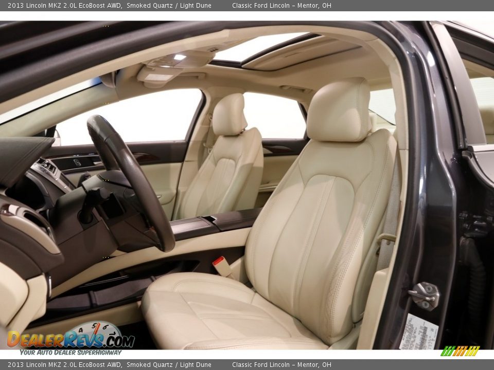 2013 Lincoln MKZ 2.0L EcoBoost AWD Smoked Quartz / Light Dune Photo #9