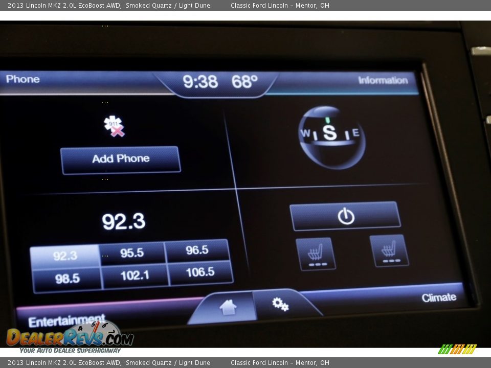 2013 Lincoln MKZ 2.0L EcoBoost AWD Smoked Quartz / Light Dune Photo #14