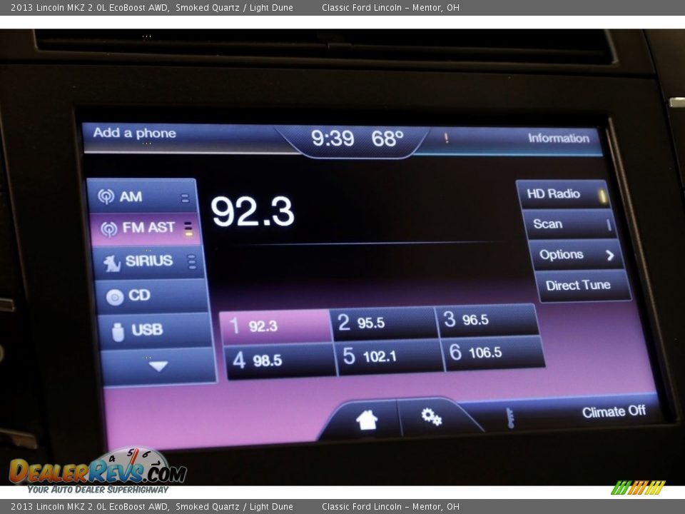 2013 Lincoln MKZ 2.0L EcoBoost AWD Smoked Quartz / Light Dune Photo #17