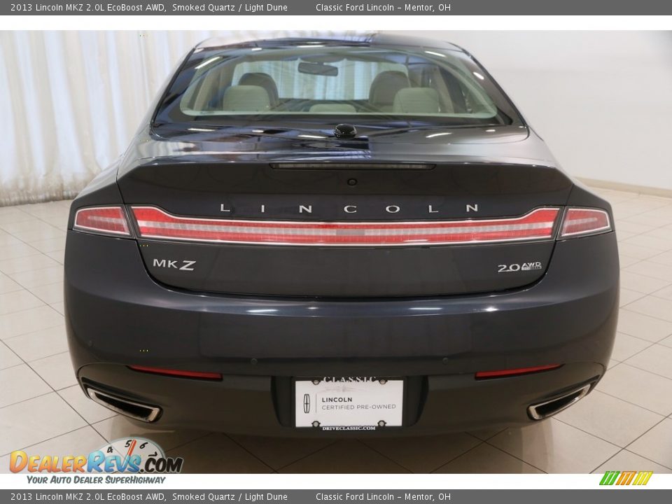 2013 Lincoln MKZ 2.0L EcoBoost AWD Smoked Quartz / Light Dune Photo #27
