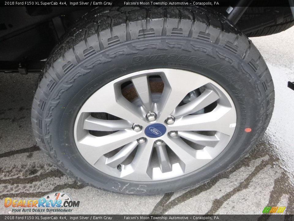 2018 Ford F150 XL SuperCab 4x4 Ingot Silver / Earth Gray Photo #7