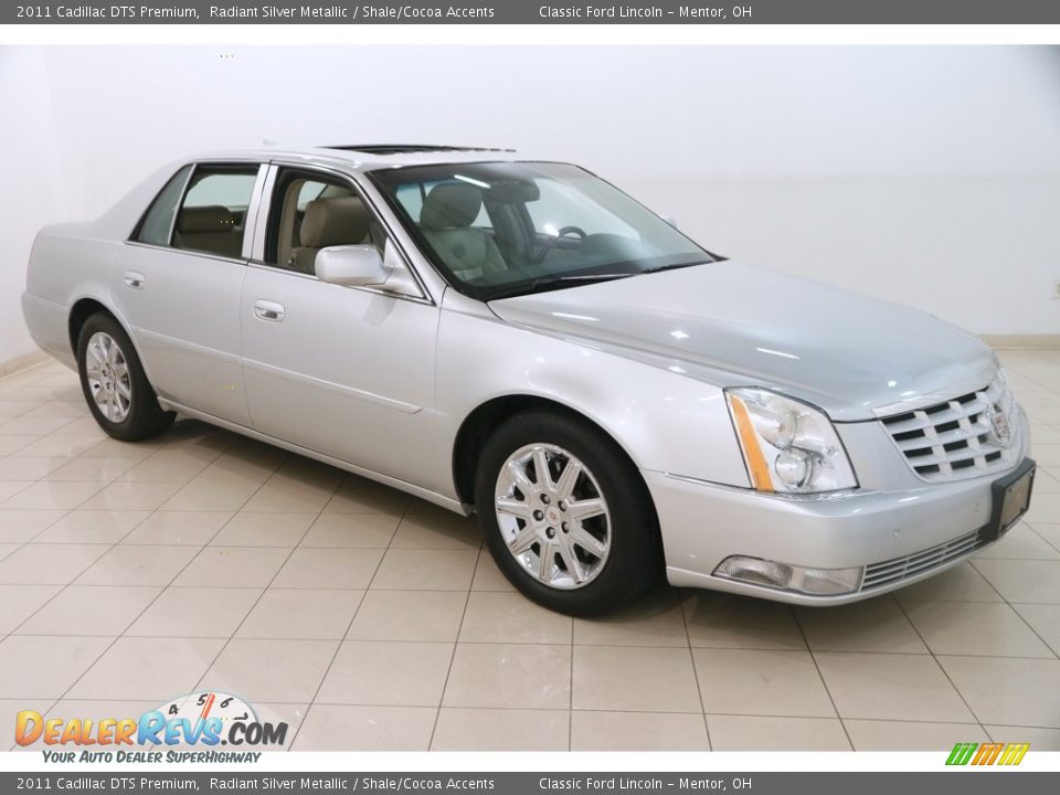 2011 Cadillac DTS Premium Radiant Silver Metallic / Shale/Cocoa Accents Photo #1