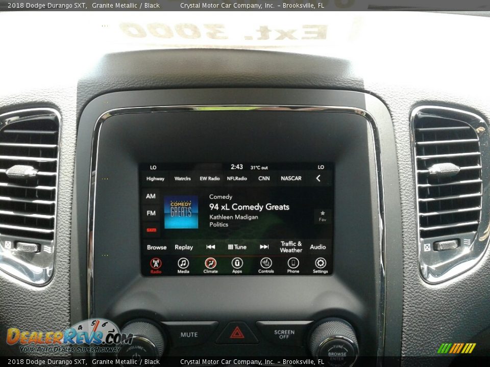 2018 Dodge Durango SXT Granite Metallic / Black Photo #15
