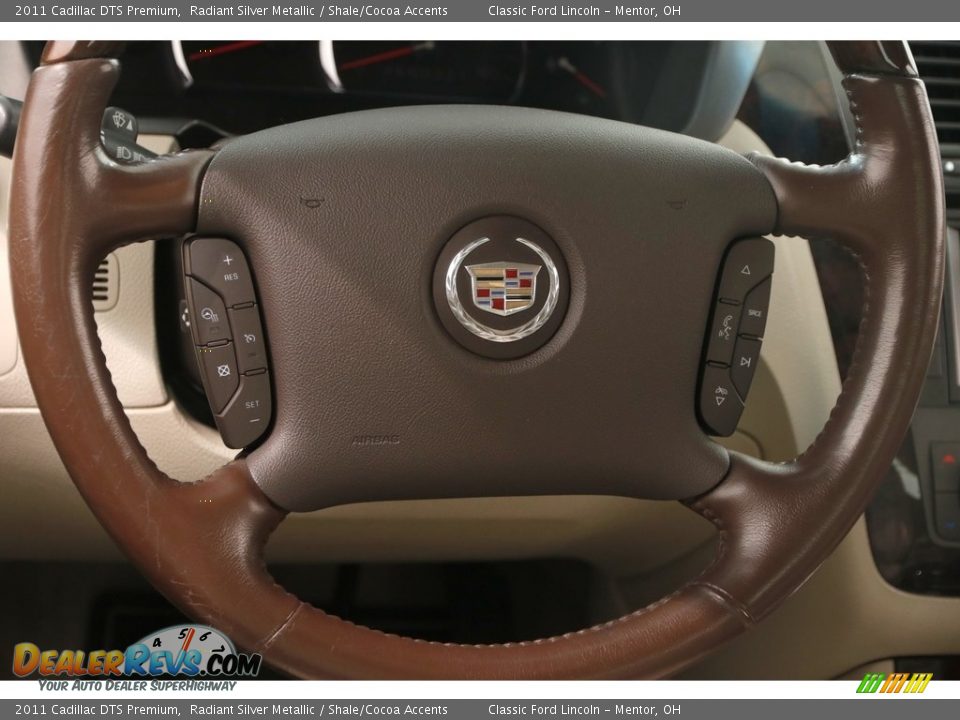 2011 Cadillac DTS Premium Radiant Silver Metallic / Shale/Cocoa Accents Photo #8
