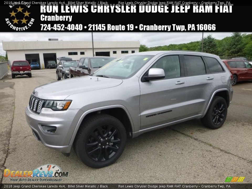 2018 Jeep Grand Cherokee Laredo 4x4 Billet Silver Metallic / Black Photo #1