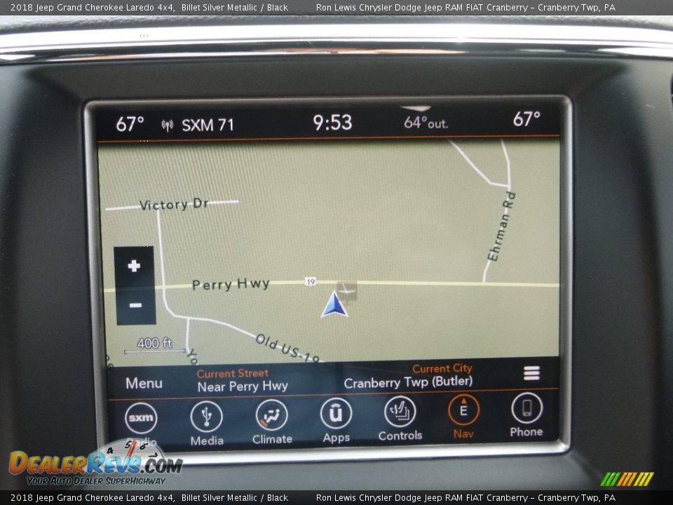 2018 Jeep Grand Cherokee Laredo 4x4 Billet Silver Metallic / Black Photo #14