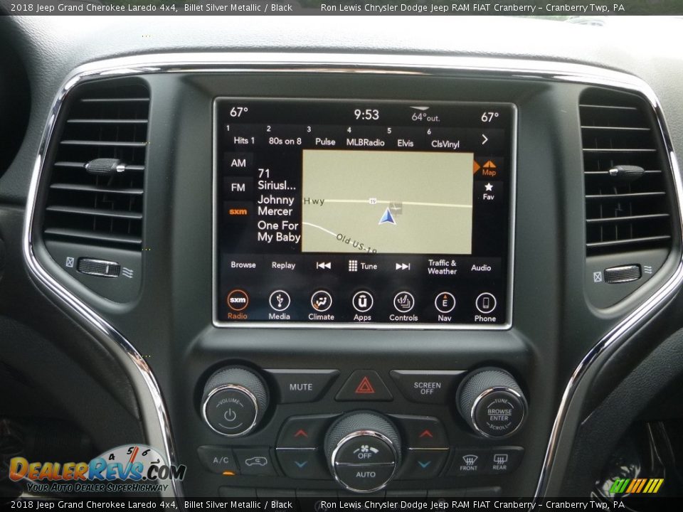 2018 Jeep Grand Cherokee Laredo 4x4 Billet Silver Metallic / Black Photo #15