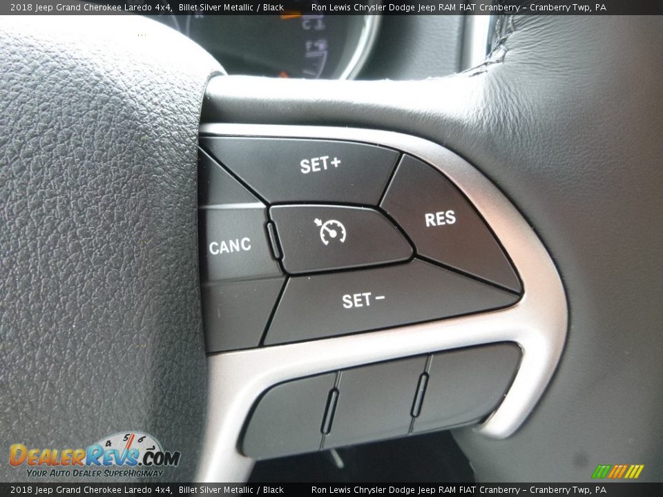 2018 Jeep Grand Cherokee Laredo 4x4 Billet Silver Metallic / Black Photo #17