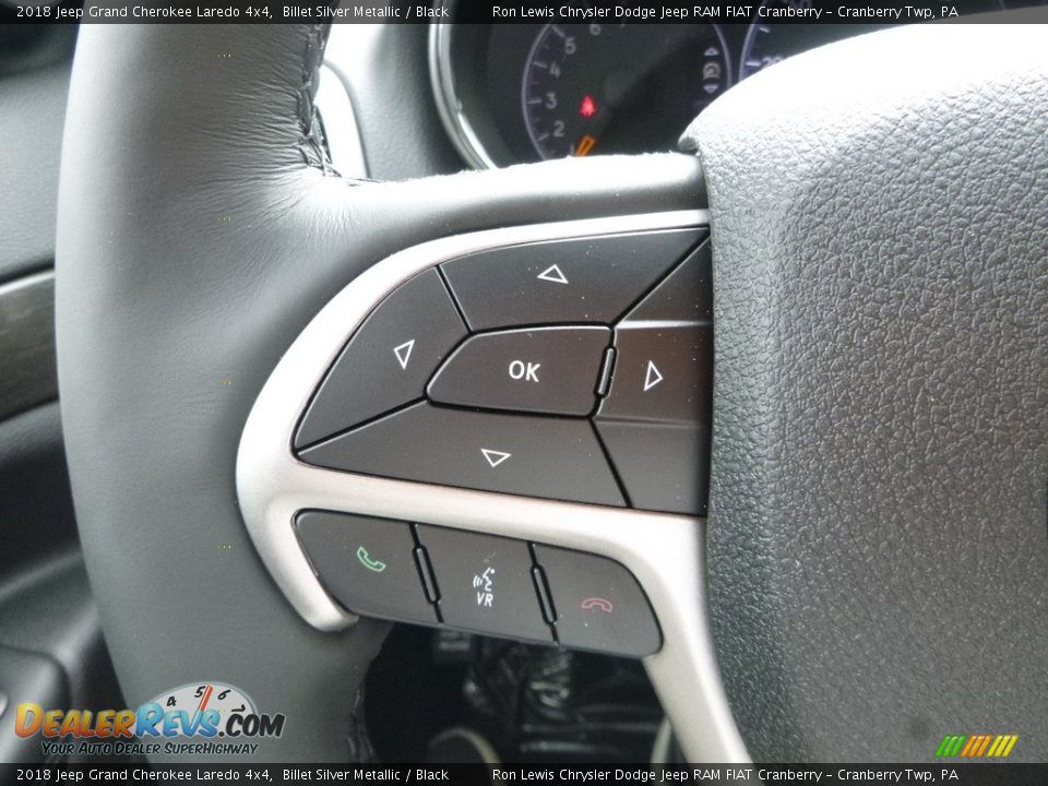2018 Jeep Grand Cherokee Laredo 4x4 Billet Silver Metallic / Black Photo #18