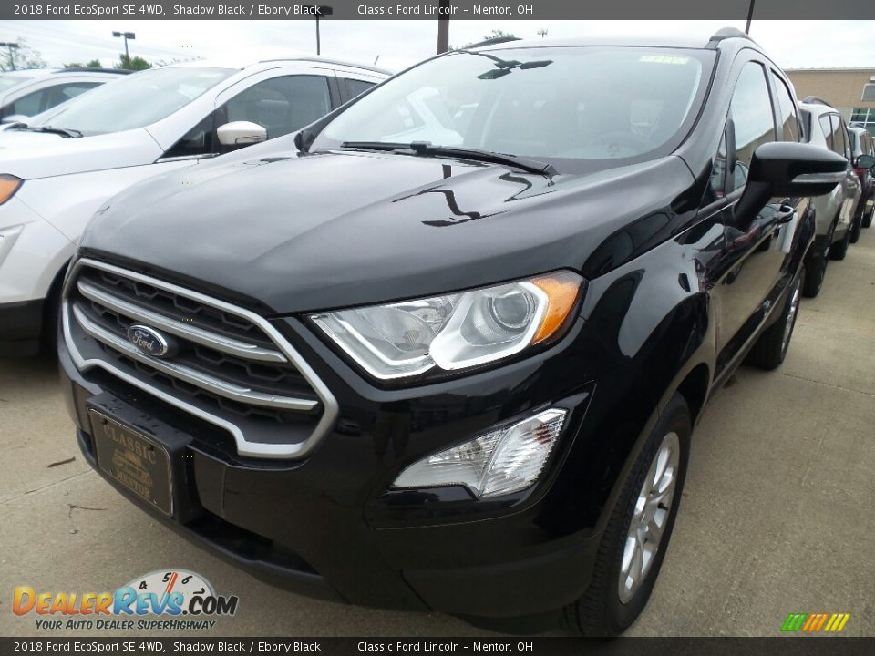 2018 Ford EcoSport SE 4WD Shadow Black / Ebony Black Photo #1