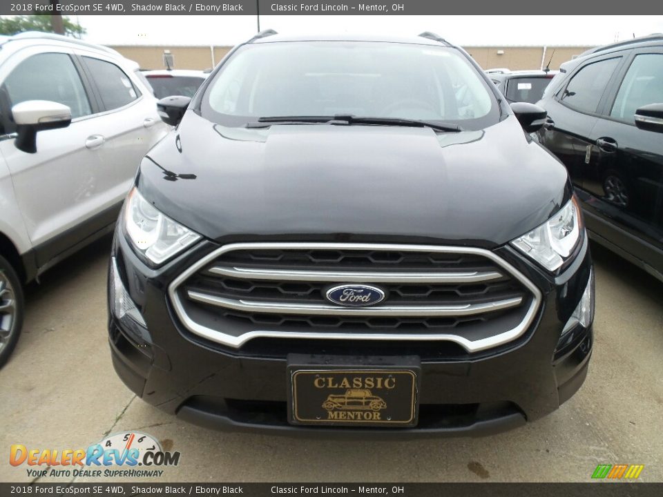 2018 Ford EcoSport SE 4WD Shadow Black / Ebony Black Photo #2