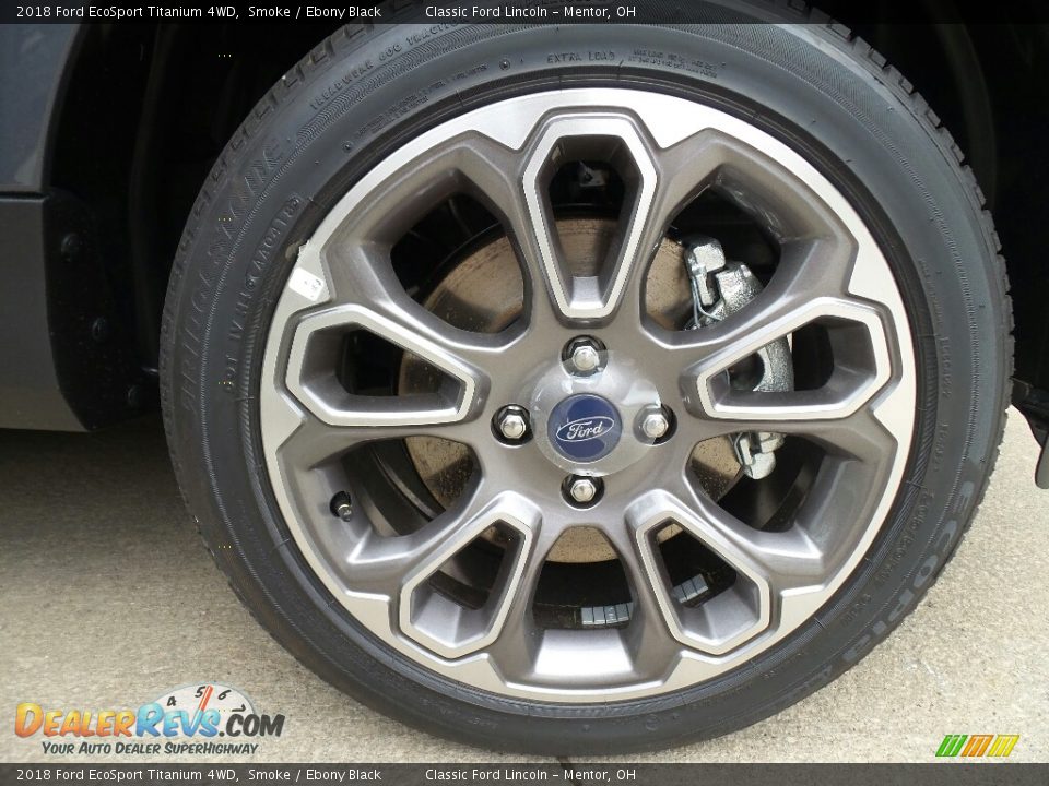 2018 Ford EcoSport Titanium 4WD Smoke / Ebony Black Photo #6