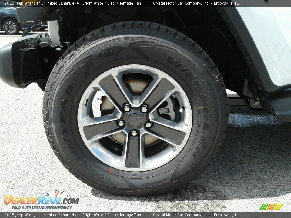 2018 Jeep Wrangler Unlimited Sahara 4x4 Bright White / Black/Heritage Tan Photo #20