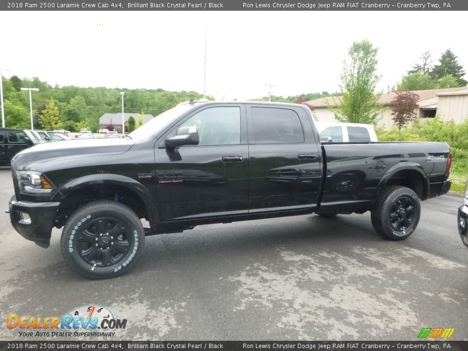2018 Ram 2500 Laramie Crew Cab 4x4 Brilliant Black Crystal Pearl / Black Photo #2