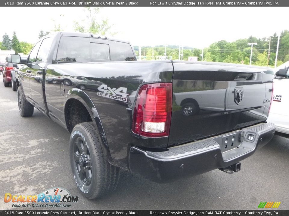 2018 Ram 2500 Laramie Crew Cab 4x4 Brilliant Black Crystal Pearl / Black Photo #3
