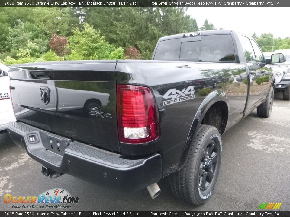 2018 Ram 2500 Laramie Crew Cab 4x4 Brilliant Black Crystal Pearl / Black Photo #5