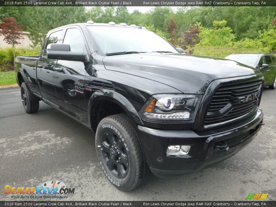 2018 Ram 2500 Laramie Crew Cab 4x4 Brilliant Black Crystal Pearl / Black Photo #6