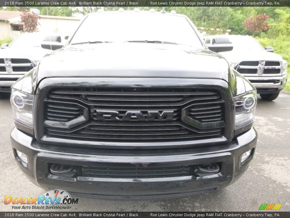 2018 Ram 2500 Laramie Crew Cab 4x4 Brilliant Black Crystal Pearl / Black Photo #7