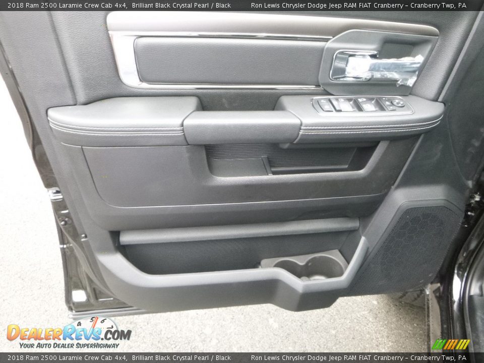 2018 Ram 2500 Laramie Crew Cab 4x4 Brilliant Black Crystal Pearl / Black Photo #15