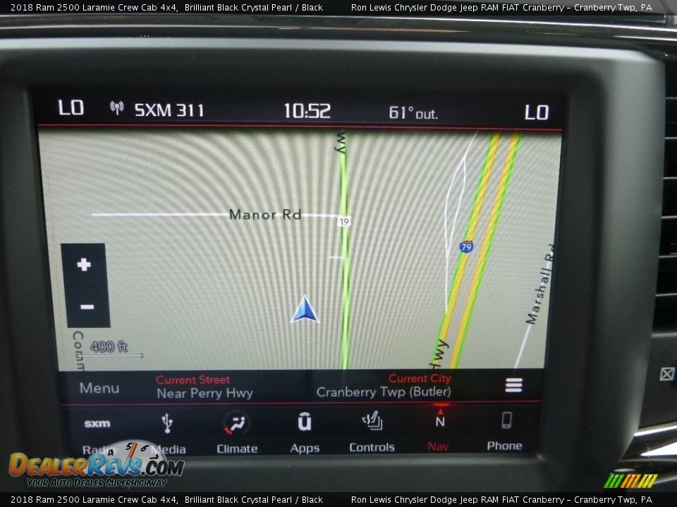 2018 Ram 2500 Laramie Crew Cab 4x4 Brilliant Black Crystal Pearl / Black Photo #18