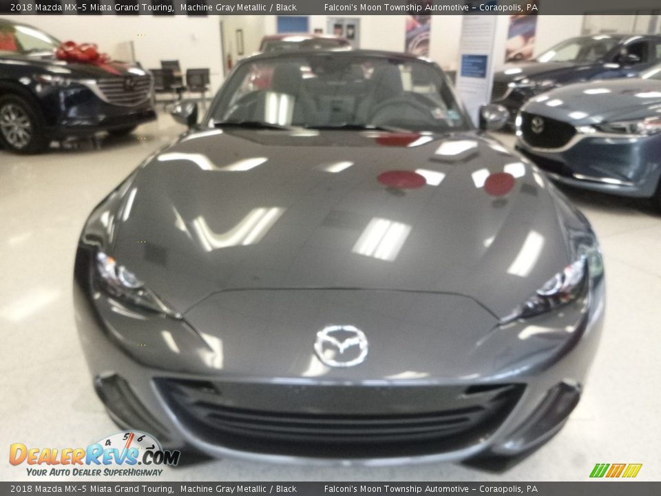 2018 Mazda MX-5 Miata Grand Touring Machine Gray Metallic / Black Photo #4