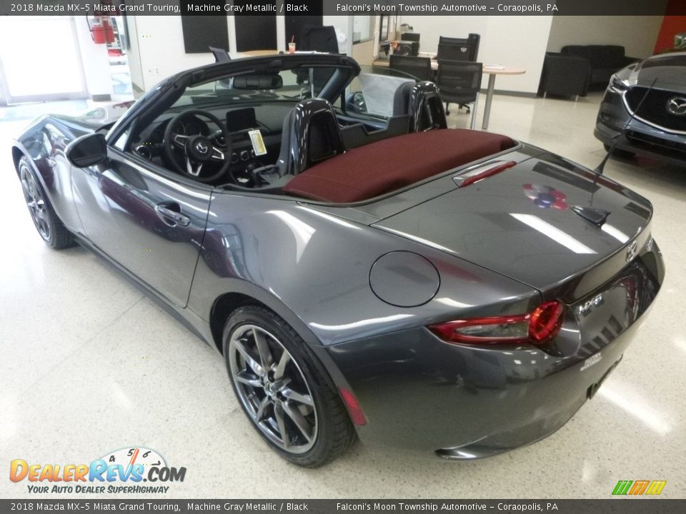 2018 Mazda MX-5 Miata Grand Touring Machine Gray Metallic / Black Photo #5