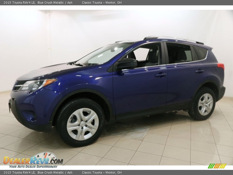 2015 Toyota RAV4 LE Blue Crush Metallic / Ash Photo #3
