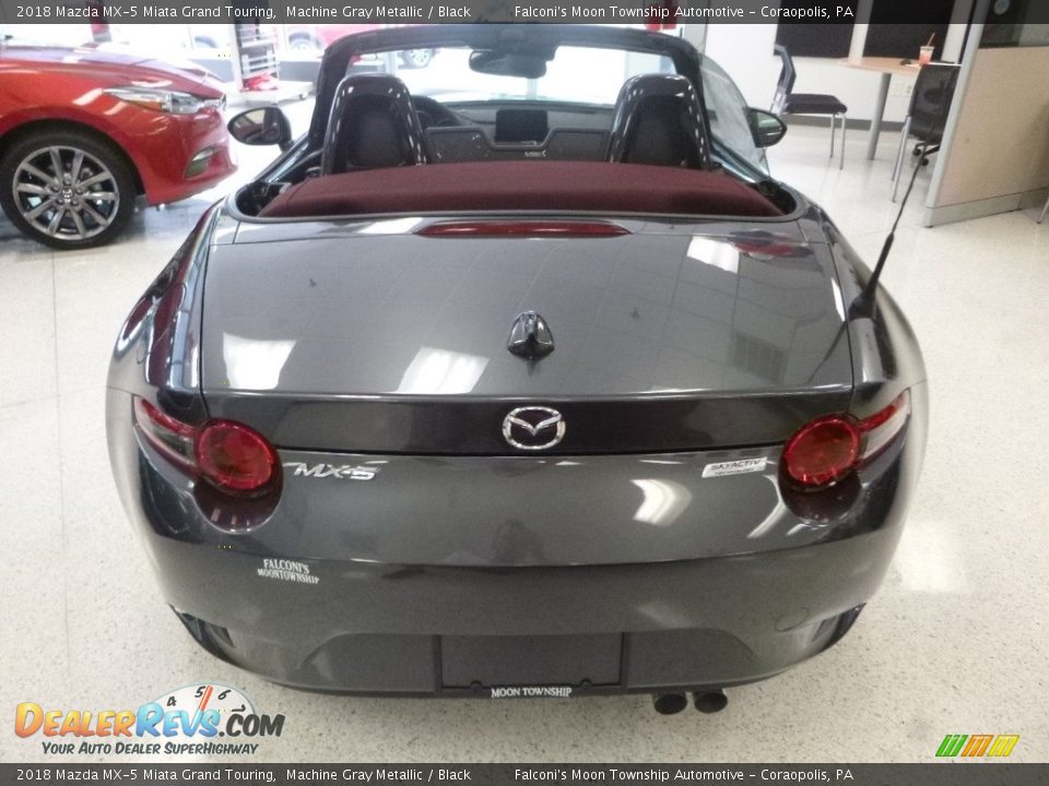 2018 Mazda MX-5 Miata Grand Touring Machine Gray Metallic / Black Photo #6