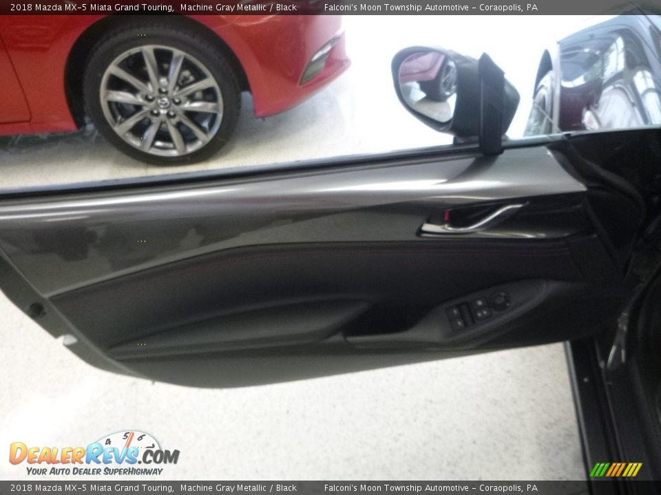 2018 Mazda MX-5 Miata Grand Touring Machine Gray Metallic / Black Photo #8