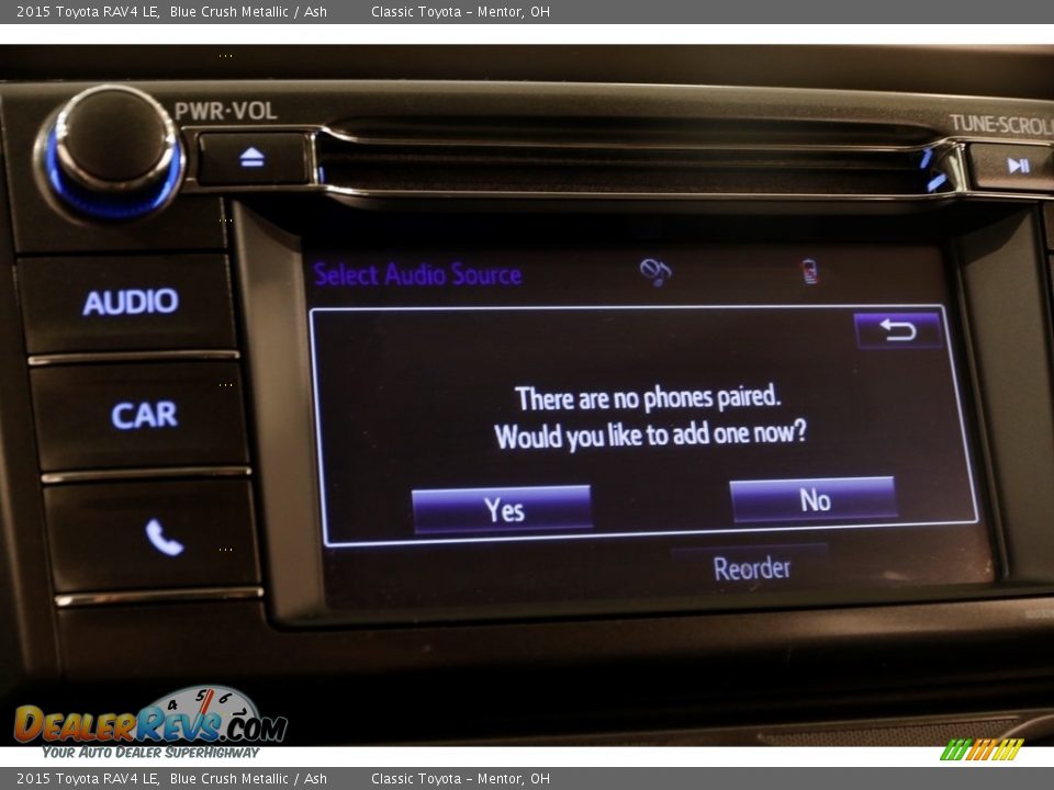 2015 Toyota RAV4 LE Blue Crush Metallic / Ash Photo #10