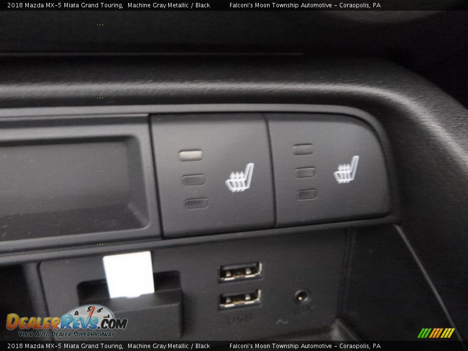 2018 Mazda MX-5 Miata Grand Touring Machine Gray Metallic / Black Photo #12