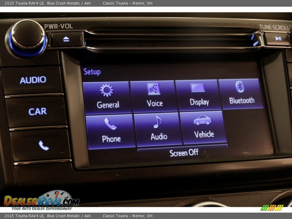 2015 Toyota RAV4 LE Blue Crush Metallic / Ash Photo #11