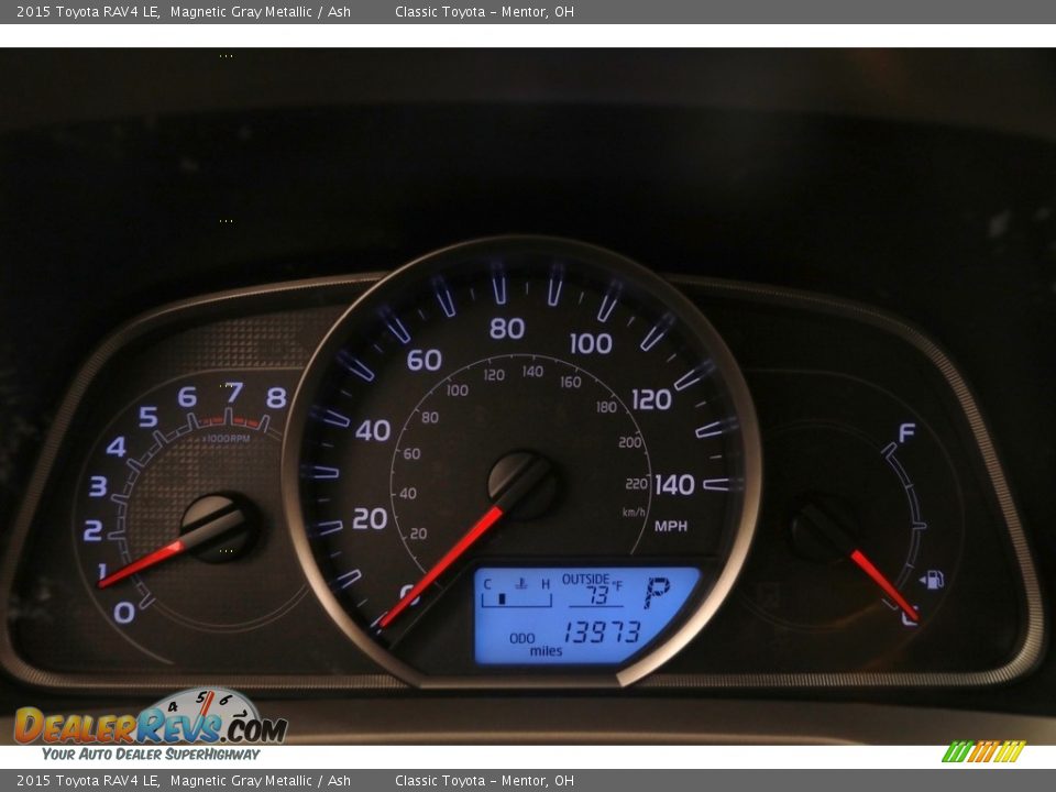2015 Toyota RAV4 LE Magnetic Gray Metallic / Ash Photo #7