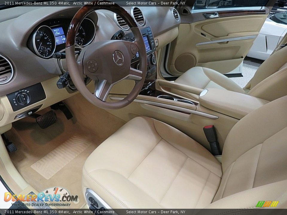 2011 Mercedes-Benz ML 350 4Matic Arctic White / Cashmere Photo #11