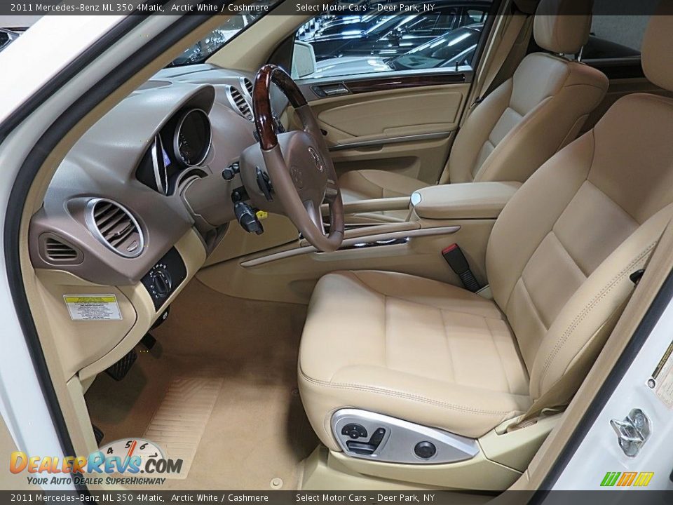 2011 Mercedes-Benz ML 350 4Matic Arctic White / Cashmere Photo #12