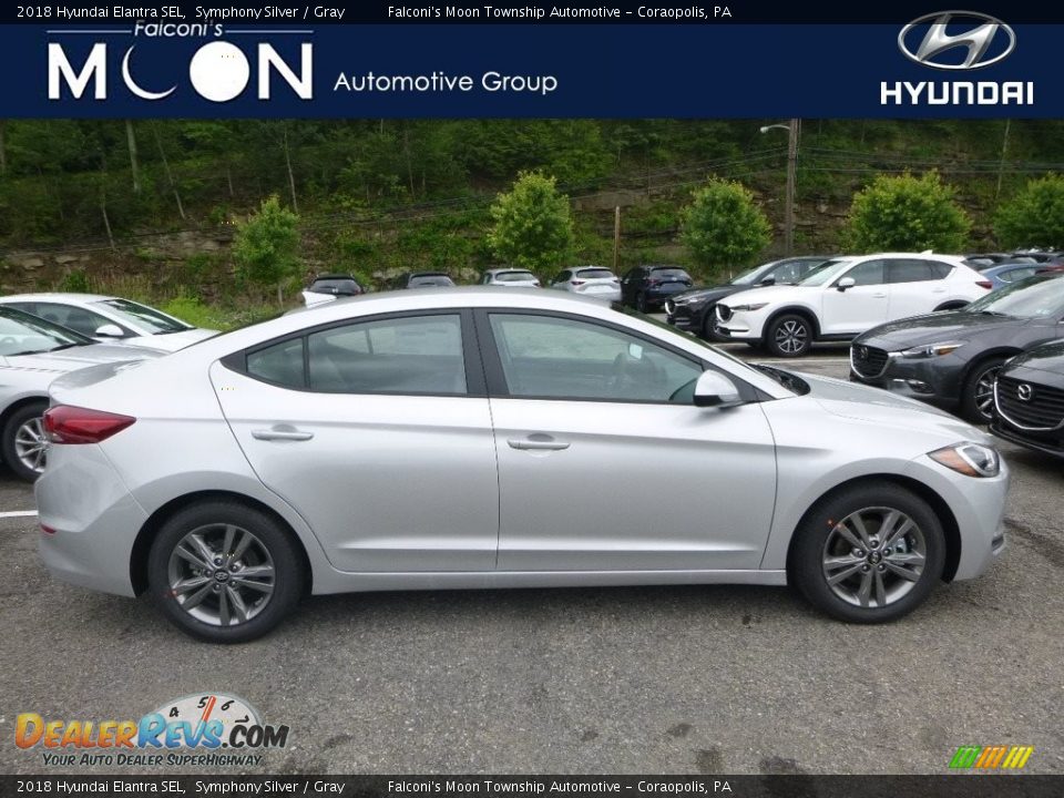 2018 Hyundai Elantra SEL Symphony Silver / Gray Photo #1