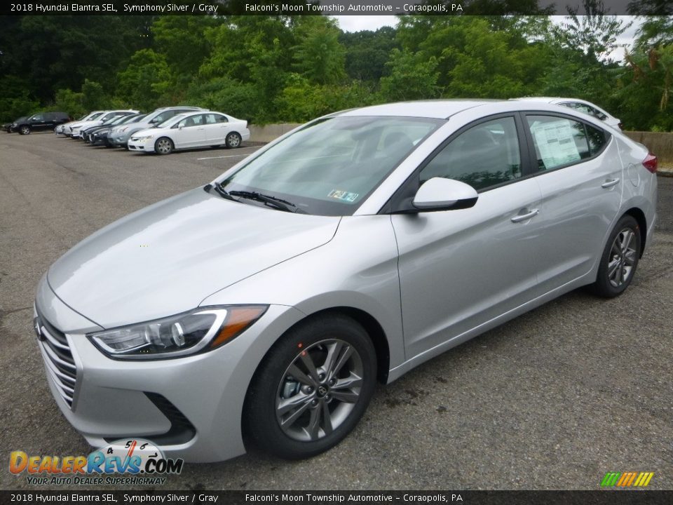 2018 Hyundai Elantra SEL Symphony Silver / Gray Photo #5